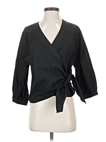 Closed 3/4 Sleeve Blouse (view 1)