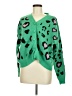Unbranded 100% Polyester Animal Print Green Cardigan Size M - photo 1