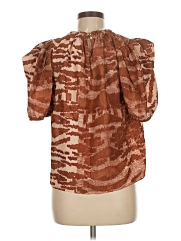 Ulla Johnson Short Sleeve Silk Top (view 2)