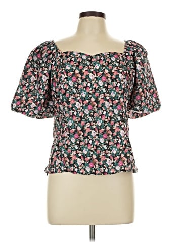 Allegra K Short Sleeve Blouse (view 1)