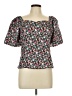Allegra K Black Short Sleeve Blouse Size L - photo 1