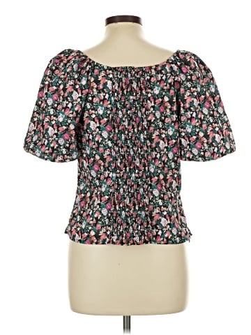 Allegra K Short Sleeve Blouse (view 2)