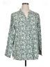 Timeson 100% Polyester Green 3/4 Sleeve Blouse Size XL - photo 1