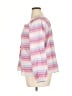 J.Crew Stripes Pink 3/4 Sleeve Blouse Size XL - photo 5