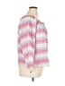 J.Crew Stripes Pink 3/4 Sleeve Blouse Size XL - photo 4