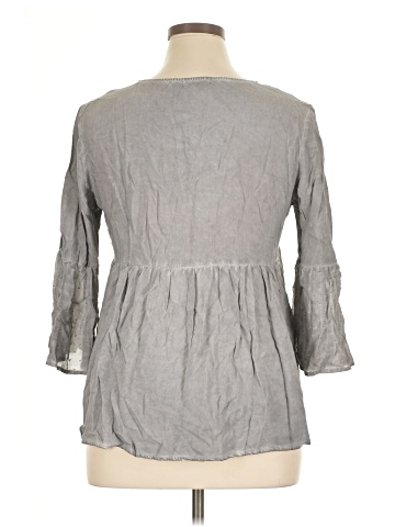 One World 3/4 Sleeve Blouse (view 2)