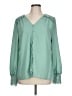 Unbranded 100% Polyester Green Long Sleeve Blouse Size L - photo 1