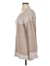 Fate Metallic Tan Pullover Sweater Size XL - photo 5