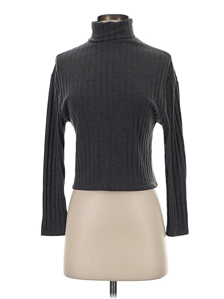 Pre-owned Olivia Rae Long Sleeve Turtleneck In Gray