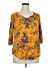 Torrid Yellow 3/4 Sleeve Blouse Size 1X Plus (1) - photo 1