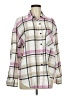 Alpine Design Plaid Pink Long Sleeve Button-Down Shirt Size M - photo 1