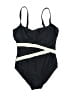 Miraclesuit Graphic Black One Piece Swimsuit Size 6 - photo 1
