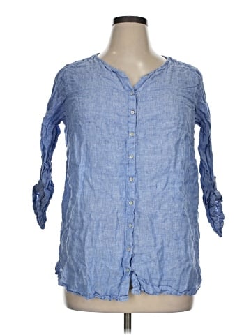 Tahari 3/4 Sleeve Button-Down Shirt (view 1)