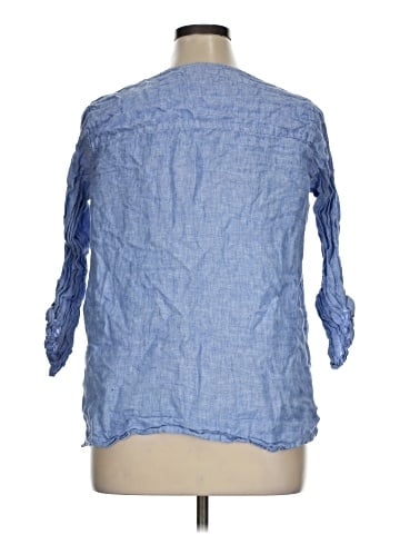 Tahari 3/4 Sleeve Button-Down Shirt (view 2)