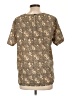 Claudia Richard 100% Polyester Brown Short Sleeve Blouse Size L - photo 2