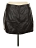 Windsor Solid Black Faux Leather Skirt Size L - photo 2