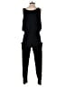 Eberjey 100% Cotton Solid Black Jumpsuit Size L - photo 2