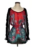 Bisou Bisou 100% Polyester Red 3/4 Sleeve Blouse Size S - photo 1