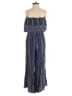 Japna 100% Rayon Stars Blue Jumpsuit Size S - photo 2