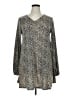 Tickled Teal Animal Print Gray Casual Dress Size XL - photo 1