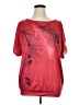 Shein Curve Red Short Sleeve Blouse Size 0X - photo 1