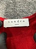 Sandro 100% Viscose Animal Print Red Cocktail Dress Size M (estimated) - photo 7