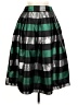 Assorted Brands Stripes Green Formal Skirt Size M - photo 1