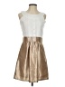 Francesca's 100% Polyester Metallic Tan Casual Dress Size S - photo 1