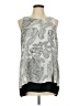 Premise Studio 100% Polyester Silver Sleeveless Blouse Size L - photo 1