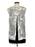Premise Studio 100% Polyester Silver Sleeveless Blouse Size L - photo 2