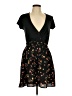Bailey Blue Floral Black Casual Dress Size L - photo 1