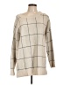 Ann Taylor LOFT 100% Cotton Plaid Tan Pullover Sweater Size L - photo 1