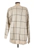 Ann Taylor LOFT 100% Cotton Plaid Tan Pullover Sweater Size L - photo 2