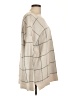 Ann Taylor LOFT 100% Cotton Plaid Tan Pullover Sweater Size L - photo 4