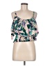 Torrid 100% Rayon Floral Tropical Multi Color Green Sleeveless Blouse Size Med Plus (00) - photo 1