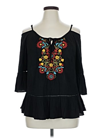 A. Byer 3/4 Sleeve Blouse (view 1)