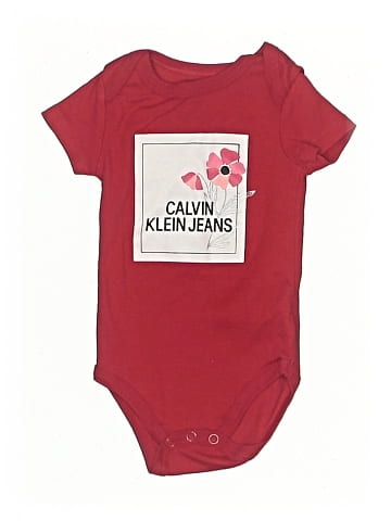 CALVIN KLEIN JEANS Short Sleeve Onesie (view 1)