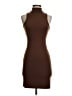 No Comment Solid Brown Cocktail Dress Size XS - photo 1