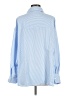 Unbranded 100% Polyester Stripes Blue Long Sleeve Blouse Size 1X - photo 2