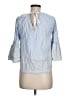 Zara Blue 3/4 Sleeve Blouse Size M - photo 2