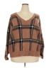 Max Studio Plaid Brown Pullover Sweater Size 3X - photo 1
