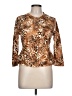 Ruby Rd. Animal Print Gold Jacket Size 10 Petite - photo 1