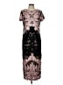 JS Collections 100% Nylon Floral Black Cocktail Dress Size 12 - photo 1
