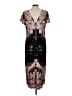 JS Collections 100% Nylon Floral Black Cocktail Dress Size 12 - photo 2
