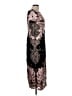 JS Collections 100% Nylon Floral Black Cocktail Dress Size 12 - photo 4
