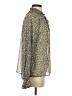 Dress Forum 100% Polyester Animal Print Ivory Long Sleeve Blouse Size S - photo 4