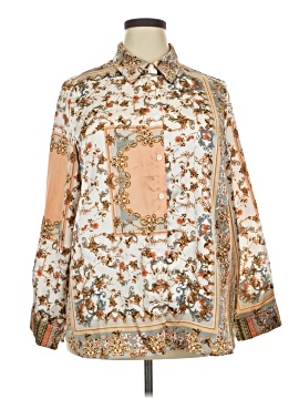 Shein Curve Long Sleeve Blouse