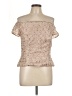 JS Collections Tan Short Sleeve Top Size 12 - photo 1