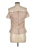 JS Collections Tan Short Sleeve Top Size 12 - photo 2