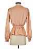 Haute Monde 100% Polyester Tan Long Sleeve Blouse Size S - photo 2